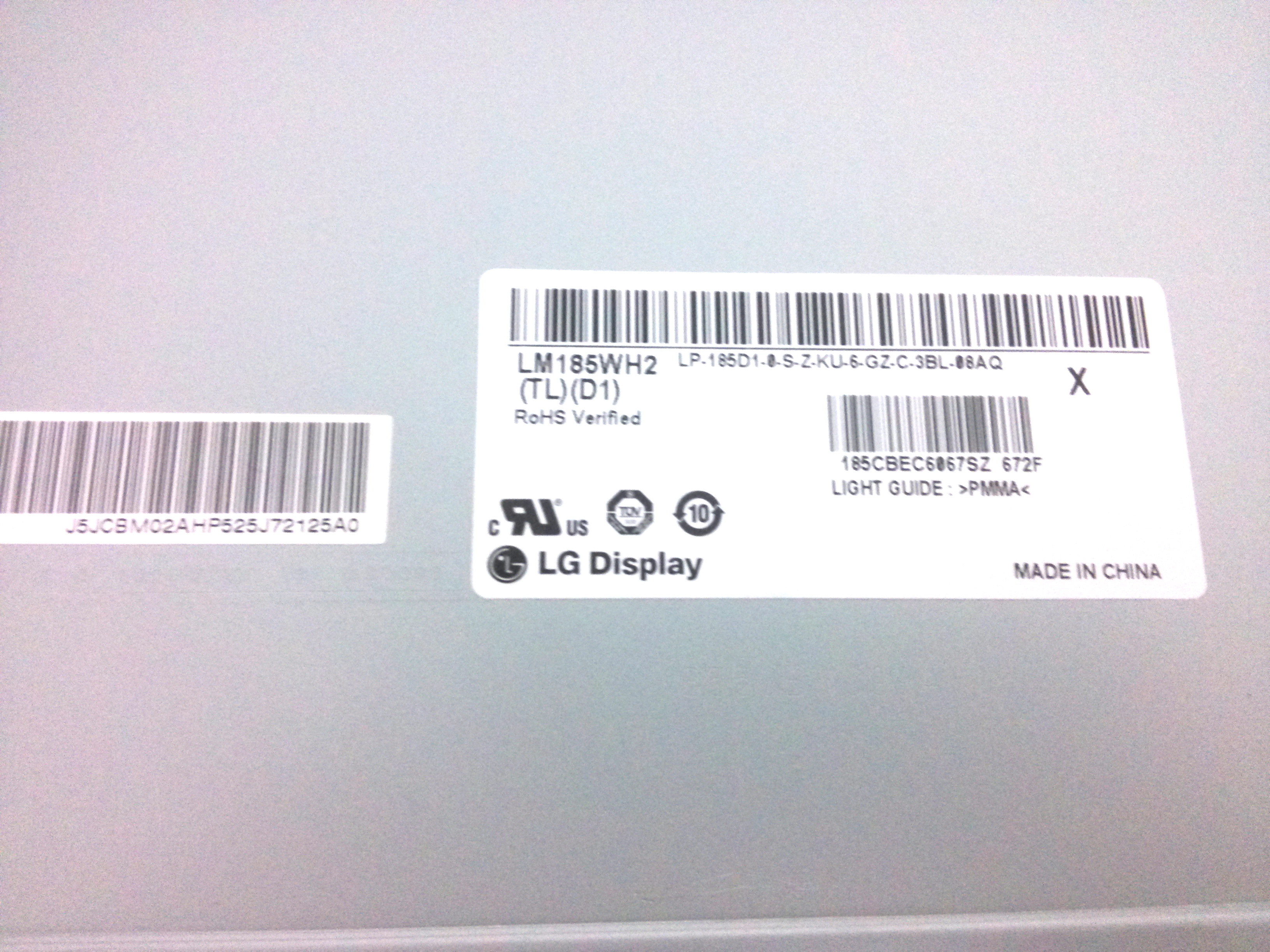 18.5 Inch 1366*768 Matte 30 Pins LVDS LM185WH2-TLD1 Laptop Screen