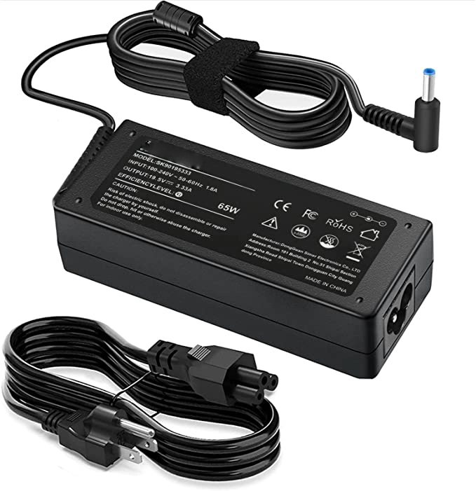 19.5V 3.33A 65W AC Adapter Charger for HP 15-F009WM 15-F023WM 15-F039WM 15-F059WM 15-g073nr F9H92UA 15-g074nr Laptop 4.5/3.0mm Power Supply with Cord