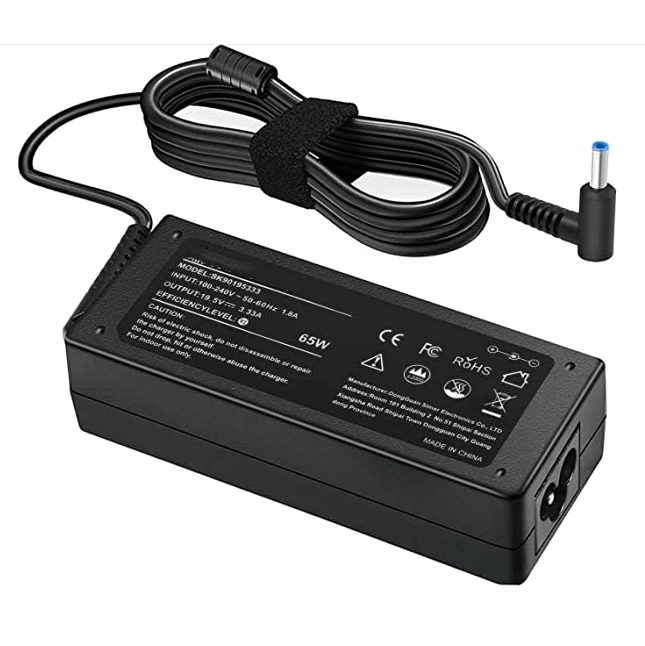 19.5V 3.33A Caricabatterie adattatore CA per HP 15-F009WM 15-F023WM 15-F039WM 15-F059WM 15-G073NR F9H92UA 15-G074NR Computer portatile 4,5 / 3,0 mm Alimentazione con cordino