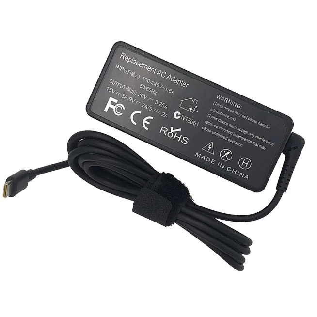 20 V 3.25A 65 W USB Tipi C Güç Adaptörü Şarj Lenovo ThinkPad X1 için Karbon Yoga X270 X280 T580 P51S P52S E480 E470 S2 Laptop
