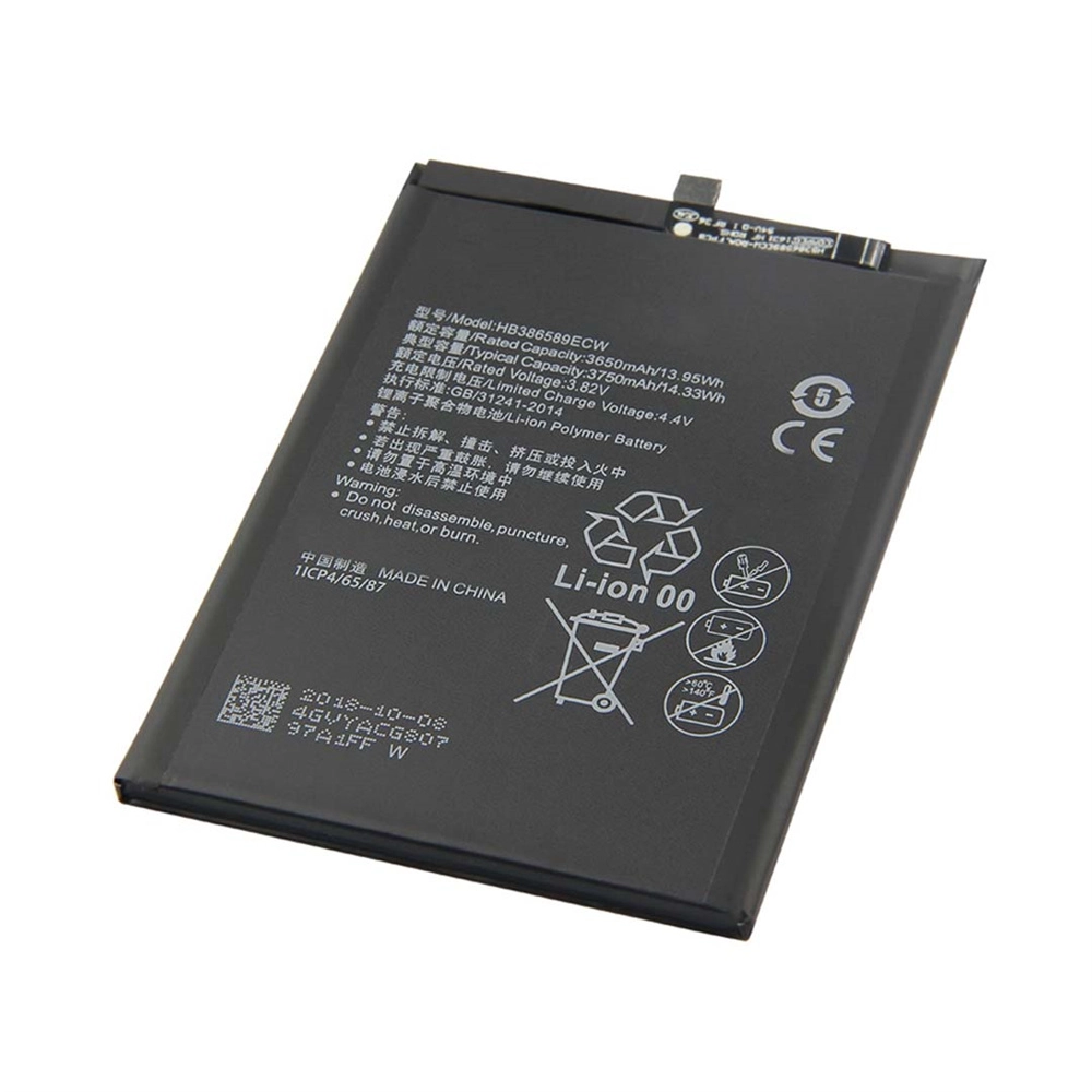Batería de telefonía móvil de reemplazo de 3750mAh HB386589ECW para Huawei Nova 4 V20