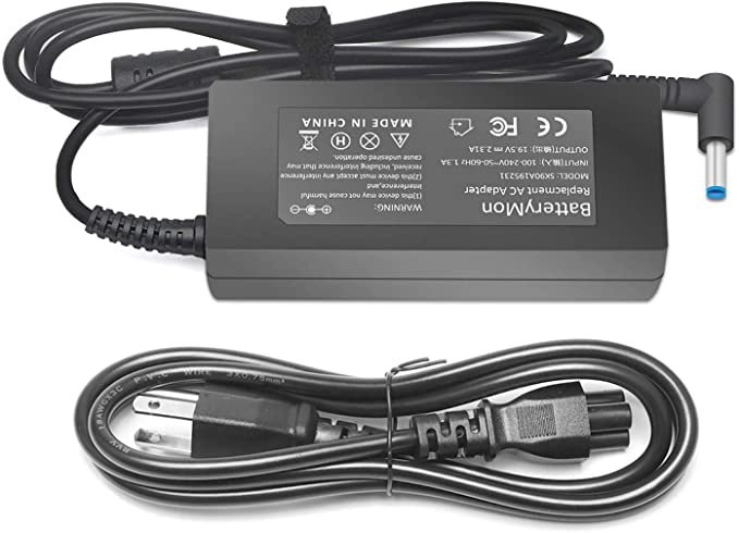 45W 19.5V 2.31A Caricabatterie per adattatore per laptop per HP 741727-001 721092-001 719309-001 HSTNN-DA40 ADP-45WD B, compatibile con padiglione touchsmart 11 13 15 serie notebook