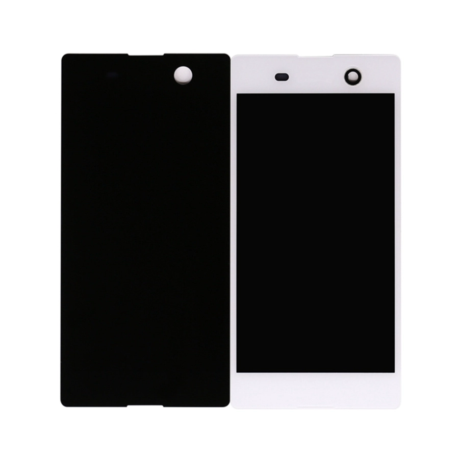 5.0 "Assembly LCD do telefone celular para Sony M5 Dual E5663 LCD Display Touch Screen Digitador Preto