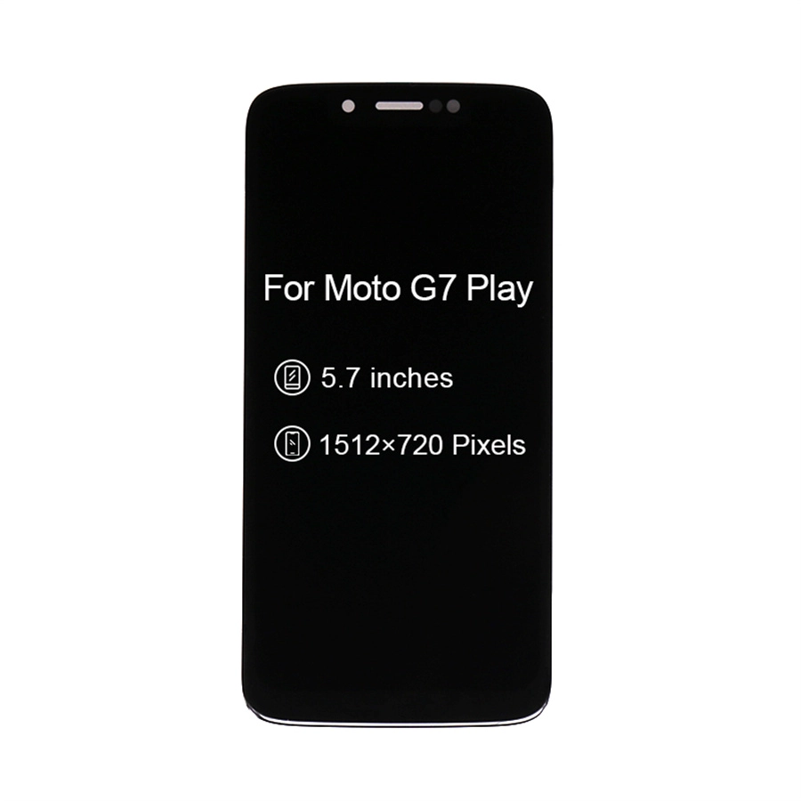 5.7 "Digitalizador de pantalla táctil OEM LCD para MOTO G7 Play XT1952-4 Pantalla LCD Montaje de teléfono móvil