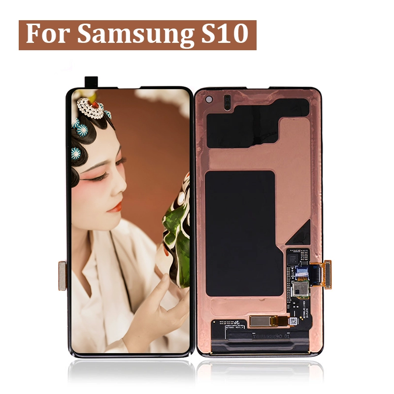삼성 S10 터치 스크린 블랙을위한 6.1 "인치 OLED 휴대 전화