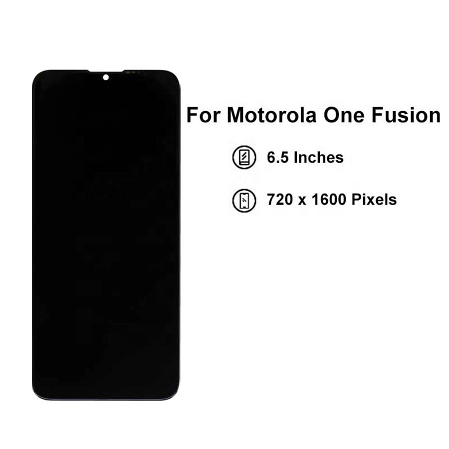 6.5 "Mobiltelefon-LCD-Bildschirm-Baugruppe für Moto Eine Fusionsanzeige Touchscreen Digitizer schwarz