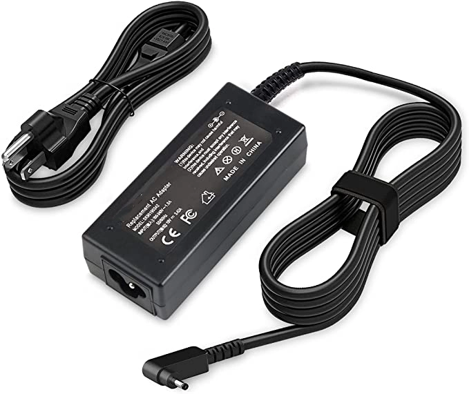 Chargeur d'ordinateur portable 65W 19V 3.42a pour Acer Chromebook CB3 CB3-111 CB3-131-C3SZ CB3-431 CB3-532 CB5 CB5-132T CB5-571 R11 11 13 14 15 C720 C720P C740; FIT N16P1 PA-1650-80 A11-065N1ACordon d'alimentation