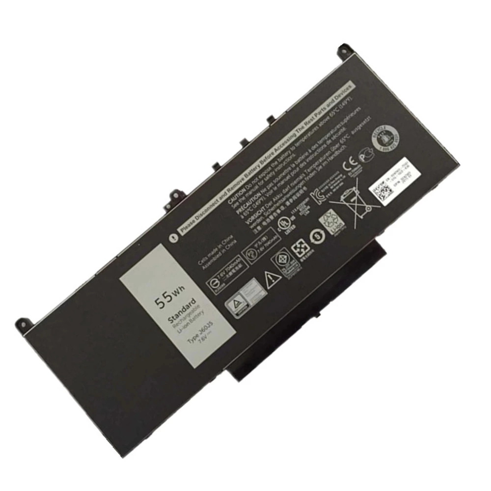 7.6V 55WH J60J5 Laptop Battery for Dell Latitude E7270, Latitude 7470 Battery MC34Y 0MC34Y J60J5