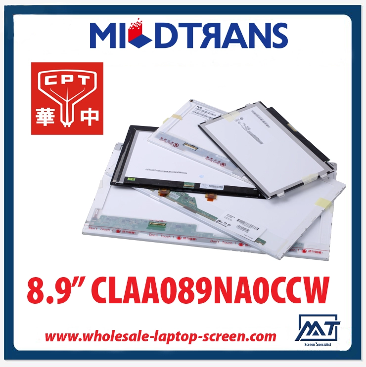 8.9" CPT WLED backlight notebook computer LED screen CLAA089NA0CCW 1024×600 cd/m2 220 C/R 400:1