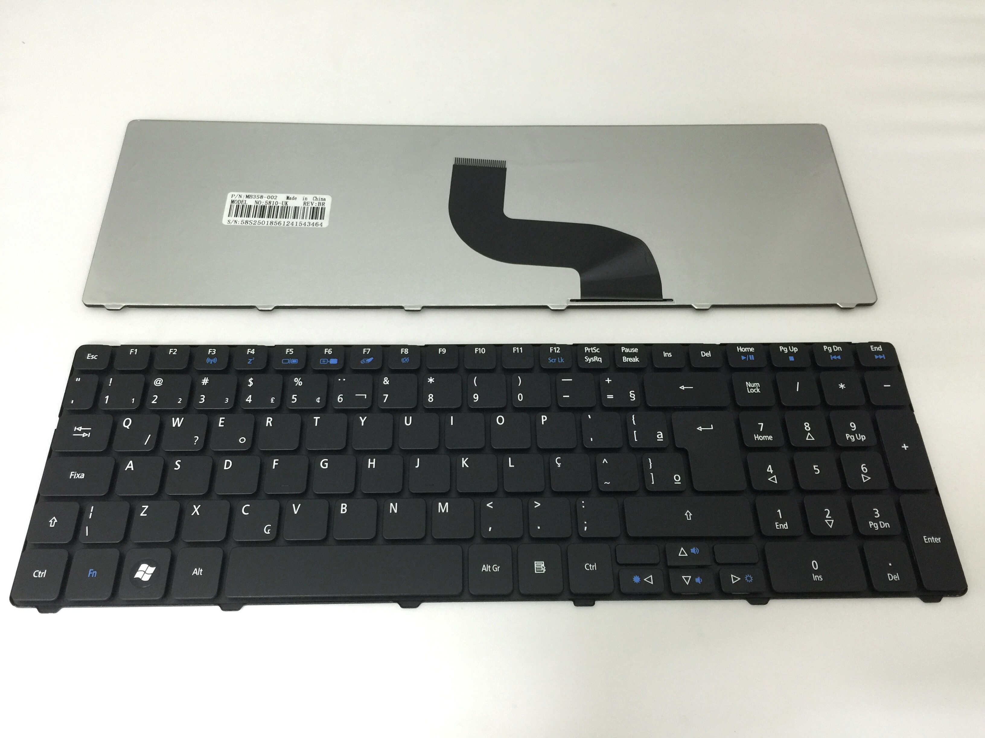 BR Laptop Keyboard for ACER 5810T