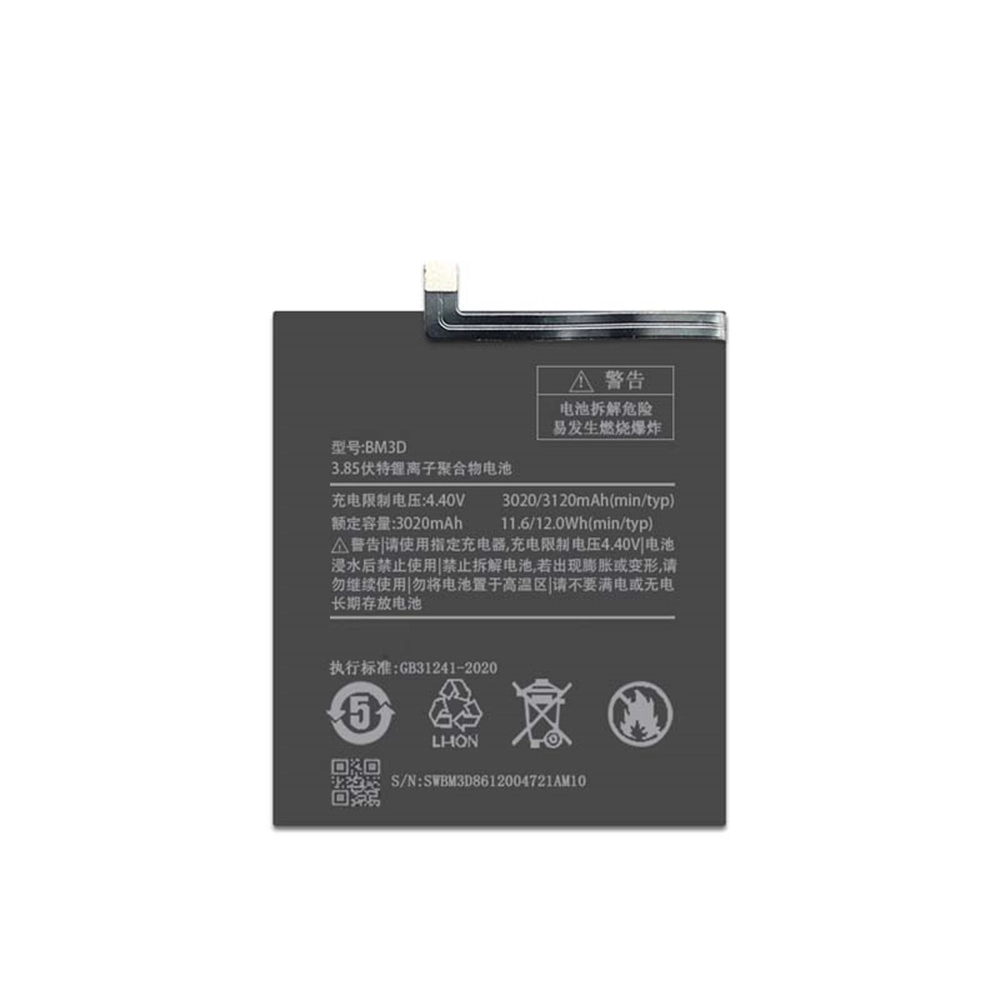 Xiaomi MI8 SE 배터리 교체 배터리 3120mAh BM3D.