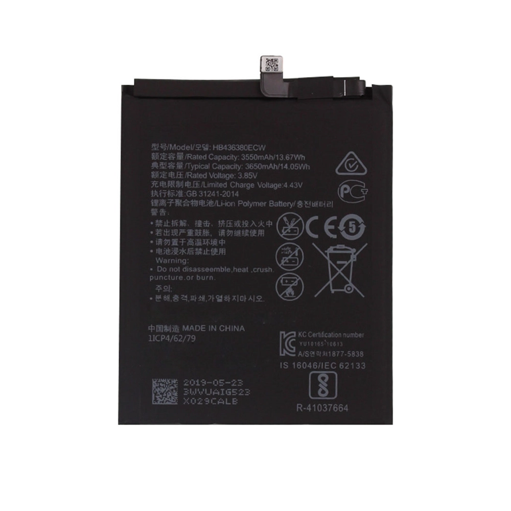 공장 가격 뜨거운 판매 배터리 HB436380ECW 3650MAH 배터리 Huawei P30 배터리