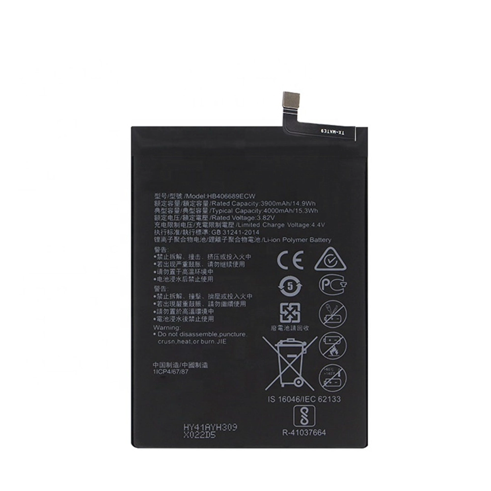 Huawei P 스마트 2019 명예 10 Lite Y9 2019 P 스마트 Z Y9 Prime 전화 배터리 3900mah HB406689ECW