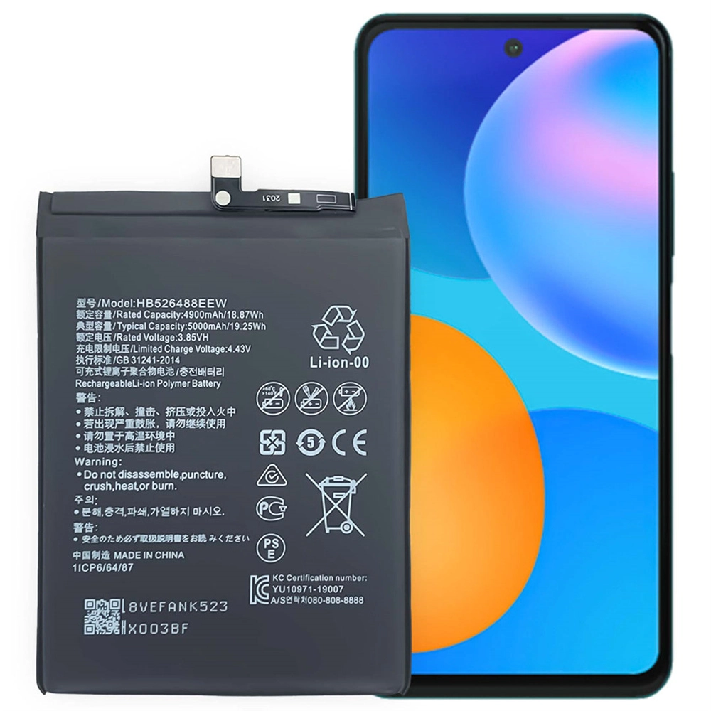For Huawei P Smart 2021 Cell Phone Battery Part Replacement 3.8V 5000Mah Hb526488Eew