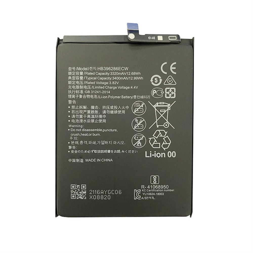 For Huawei P20 Mobile Phone Battery Replacement 3.8V 3320Mah Hb396285Ecw