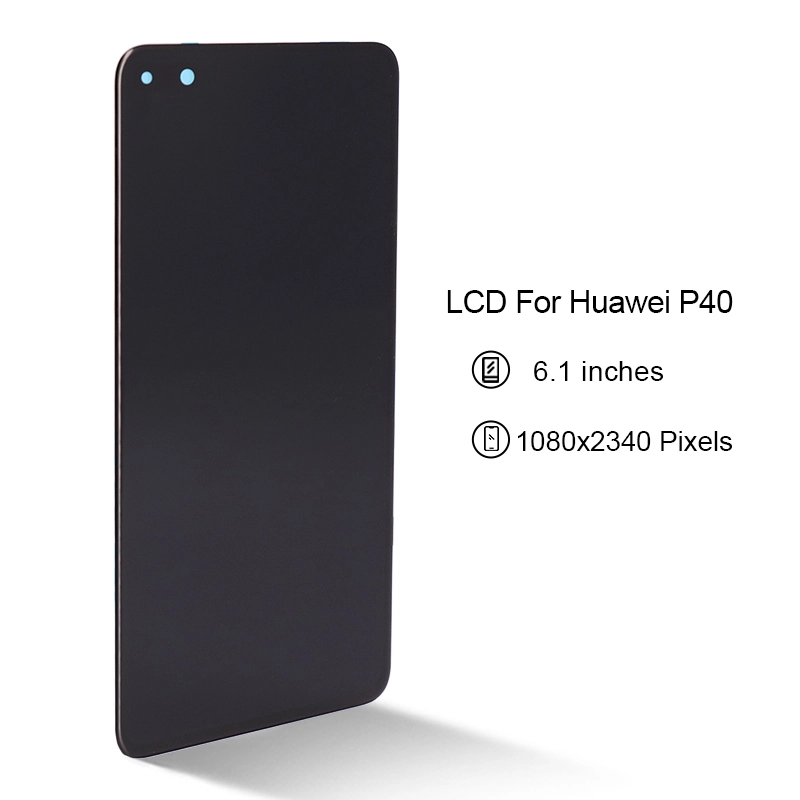 Para la pantalla LCD de Huawei P40 con pantalla táctil digitalizador de teléfono móvil 6.1 pulgadas negra
