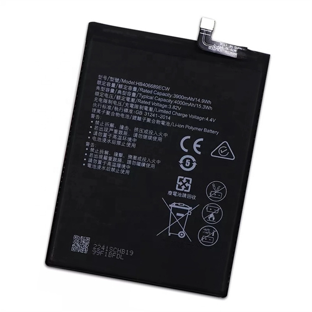 Huawei Y9 2019 3900mAh HB406689ECW 리튬 이온 배터리 교체 휴대 전화 배터리
