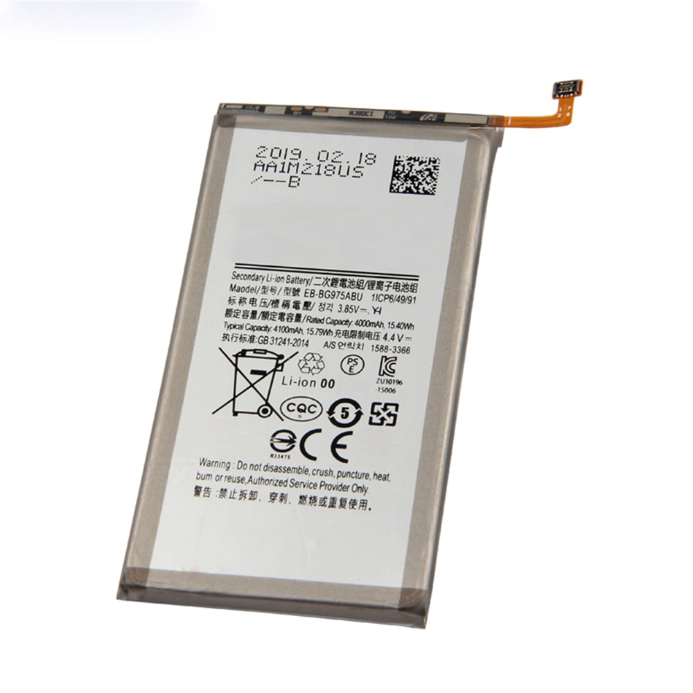 Für Samsung Galaxy S10 plus G975 Li-Ion-Batterie EB-BG975ABU 4100mAh Ersatztelefonbatterie