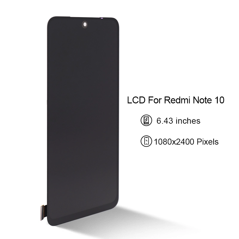 Per Xiaomi Redmi Nota 10 Telefono cellulare LCD Touch Screen Digitizer Assembly Sostituzione Nero nero