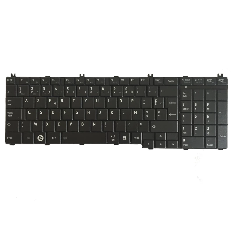Tastiera francese per Toshiba Satellite C650 C655 C655D C660 C670 L650 L655 L670 L675 L750 L755 L755D Black Laptop BR Keyboard