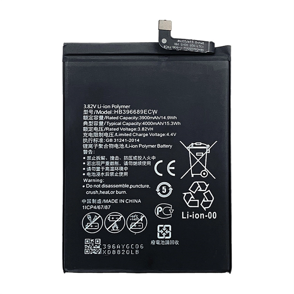 HB396689ECW 4000mAh 휴대 전화 배터리 Huawei에 대 한 9 화면 Y7 Pro 2019 배터리를 즐기십시오