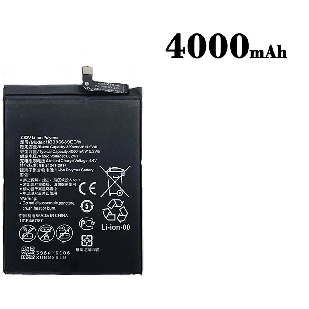 HB396689ECW 4000mAh 휴대 전화 배터리 Huawei에 대 한 9 화면 Y7 Pro 2019 배터리를 즐기십시오
