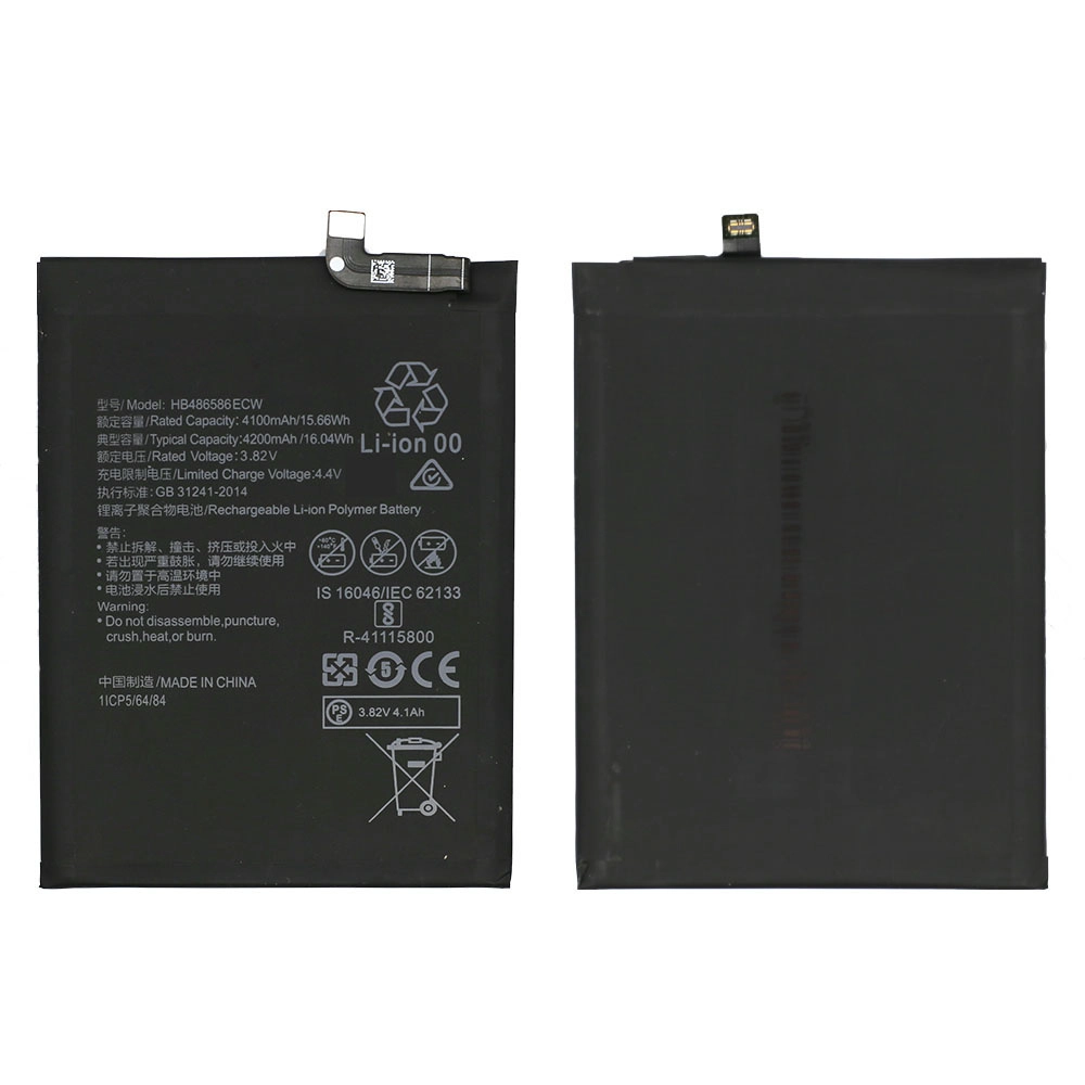 뜨거운 판매 배터리 HB486586EAWEI P40 라이트 E Y7P 2020 배터리 교체 4200mAh