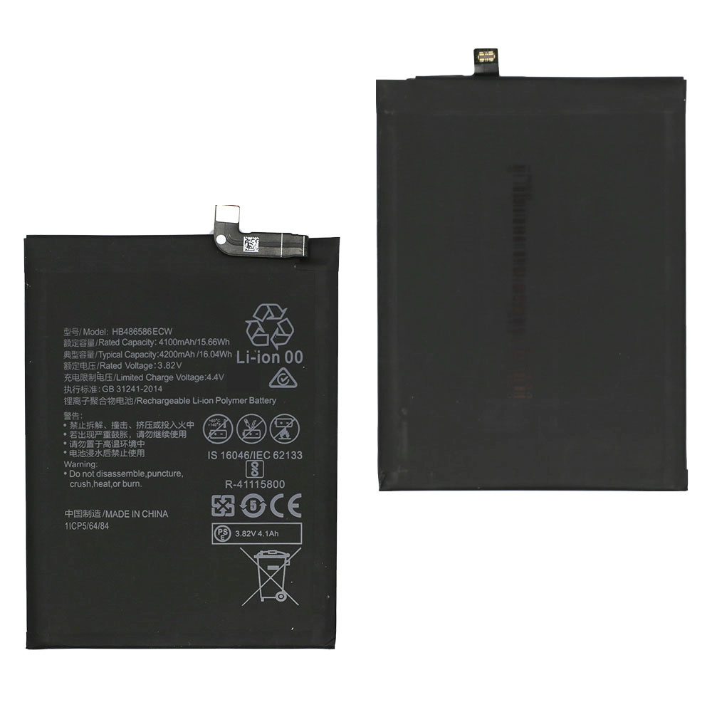 뜨거운 판매 배터리 HB486586EAWEI P40 라이트 E Y7P 2020 배터리 교체 4200mAh