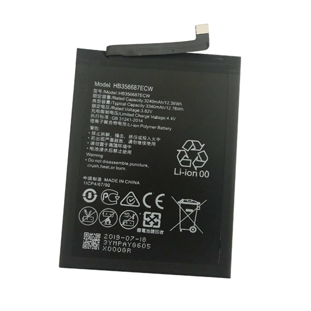Hot Selling Factory Price Hb356687Ecw Battery For Huawei Honor 7X Battery 3340Mah