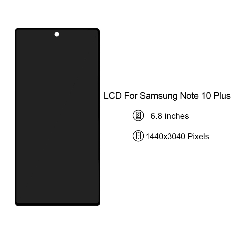 LCD Screen Touch Assembly LCD Display for Samsung Galaxy note10 Plus 5g n975 n975U n975W Black