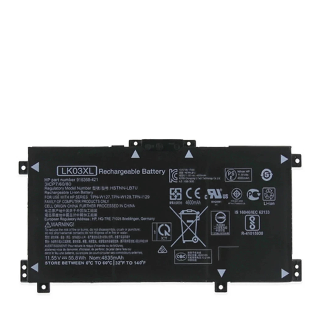 Bateria LK03XL para hp inveja 17m 15m-bp012dx hstnn-ub7i hstnn-lb7u 916368-421 TPN-W127 TPN-W128 TPN-W129 916368-541 11.55v 55.8Wh