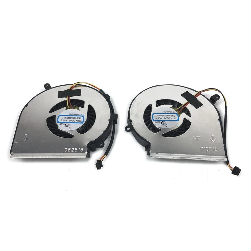 Laptop CPU GPU OEM Cooling Fan for MSI GE72 GE62 PE60 PE70 GL62 GL72 GP62 2QE 6QG MS-1794 MS-1795 Cooler PAAD06015SL 3Pins