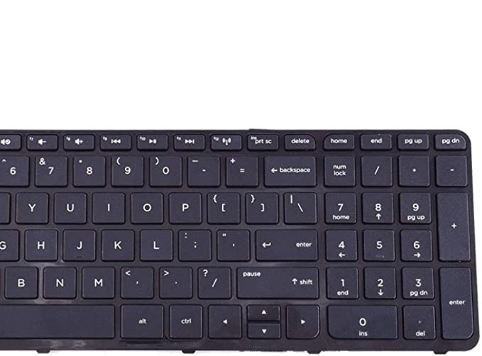 HP 파빌리온용 노트북 키보드 250 G3,255 G3,250 G2,255 G2 15-D 15-E 15-G 15-R 15-N 15-S 15-F 15-H 15-A 시리즈 프레임이있는 미국 키패드