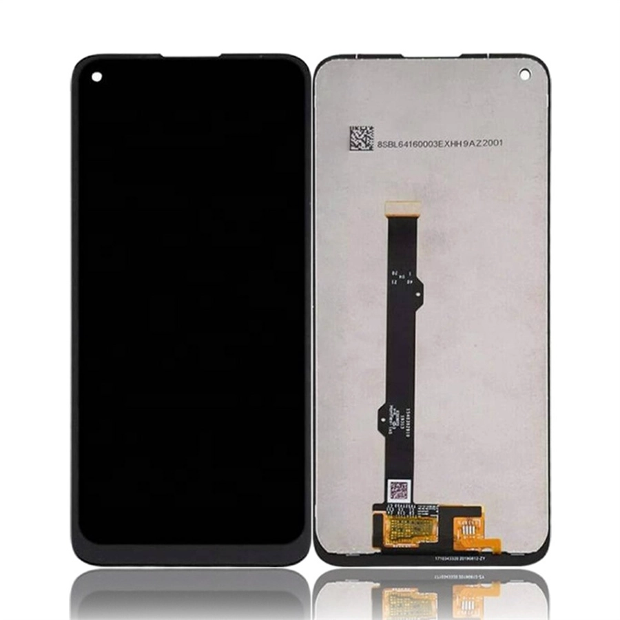 Montagem do digitador do telefone móvel da tela de toque do display do LCD para a substituição do LCD de Moto G8 Preto