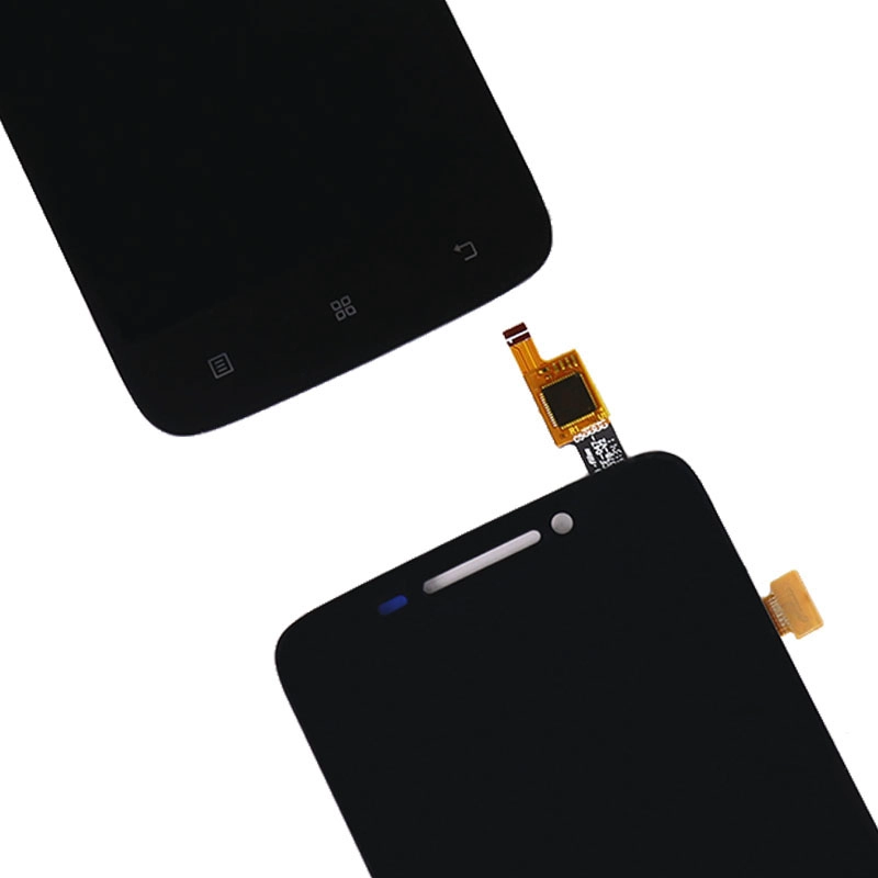 LCD Dokunmatik Ekran Digitizer Telefon Meclisi Yedek Parça Ekran Lenovo S650 4.7 "Siyah Beyaz