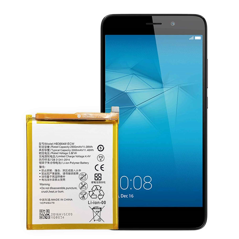 Li-Ion Battery For Huawei Honor 7A Y6 2018 Hb366481Ecw 3.8V 3000Mah Mobile Phone Battery