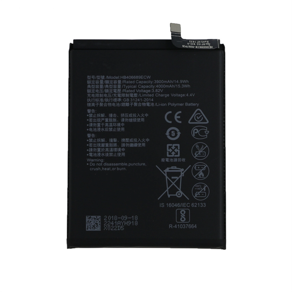Bateria Li-ion para Huawei Mate 9 Hb406689ECW 3.8V 4000mAh Telefone celular Substituição da bateria