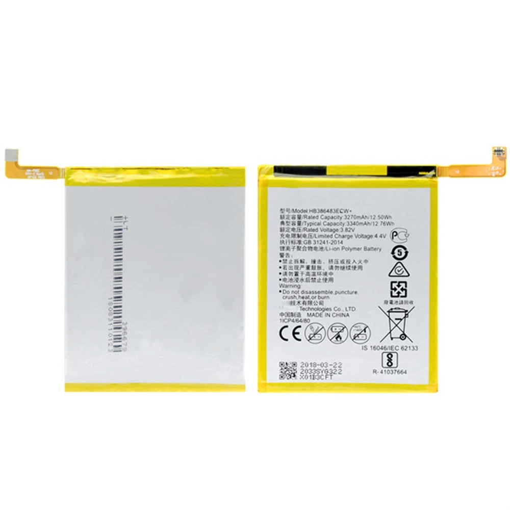 Batería de teléfono móvil para Huawei NOVA Plus Reemplazo HB386483ECW 3340MAH