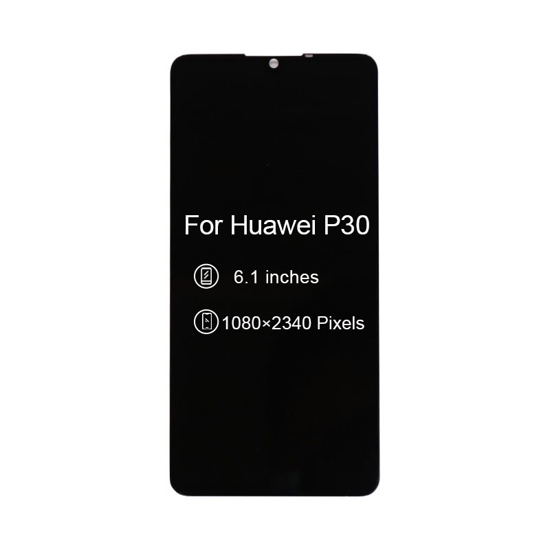 الهاتف المحمول LCD شاشة تعمل باللمس الجمعية محول الأرقام لجهاز Huawei P30 شاشة LCD 6.1inch أسود