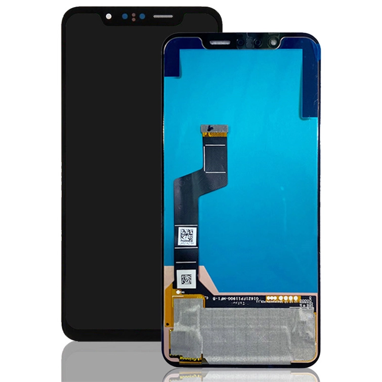 Mobiltelefon-LCDs mit Rahmenanzeige für LG G8S LCD-Touchscreen-Digitizer-Montage schwarz / weiß