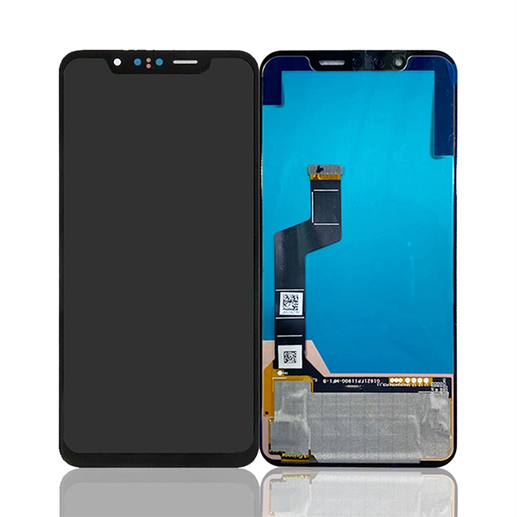Mobiltelefon-LCDs mit Rahmenanzeige für LG G8S LCD-Touchscreen-Digitizer-Montage schwarz / weiß