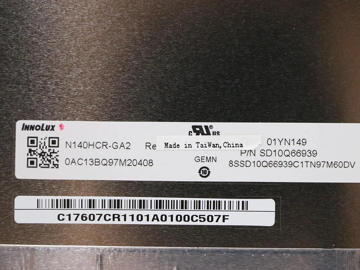 N140HCR-GA2 14.0インチLCDナローフレームEDP 30ピンノートパソコンスクリーン