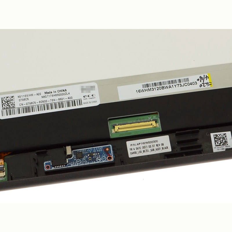 NV116WHM-A22 LCDタッチスクリーンデジタイザアセンブリDell Chromebook 11 3189 0798C5