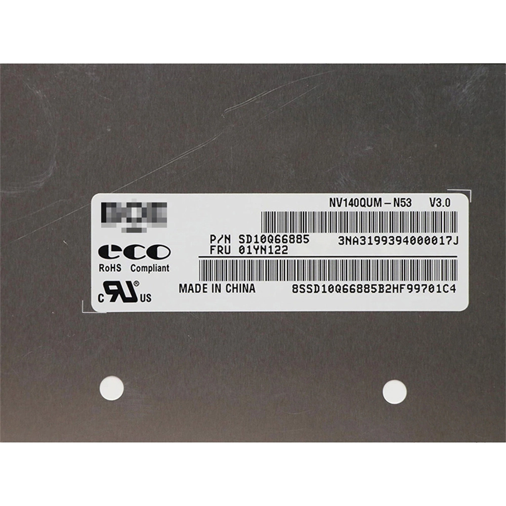NV140QUM-N53 14.0 "LCD Tela do laptop UHD 3840 * 2160 para Lenovo ThinkPad X1 Carbon 7th Gen