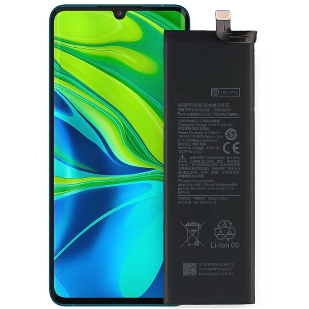 Reemplazo de batería nueva para redmi Note 10 5g 5260mAh BM52 Batería