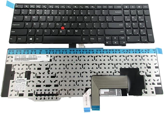 Novo Teclado para laptop para IBM Lenovo E531 W540 W541 W550 W550S T540 T540P T550 Series Fit P / N 0C45254 04Y2465 Black US Layout