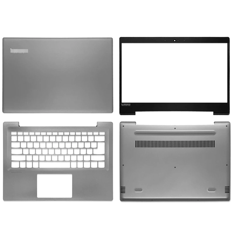 جديد محمول أعلى حالة لينوفو IDEAPAD 320S-14 320S-14IKB 320S-14IX LCD الغلاف الخلفي / الجبهة الحافة / بالمغرست / أسفل حالة الفضة الرمادي