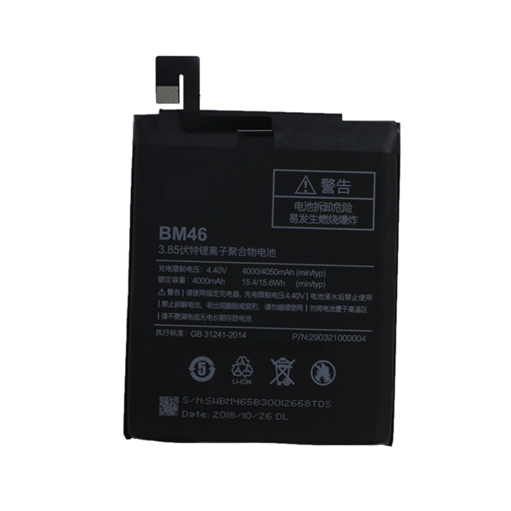 جديد الجملة سعر المصنع 4050mAh BM46 بطارية الهاتف المحمول ل xiaomi redmi ملاحظة 3