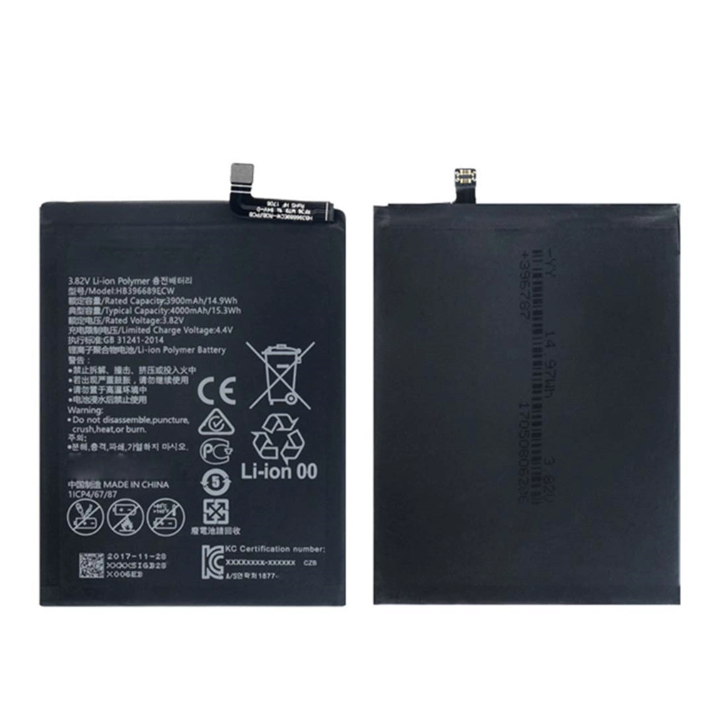 Huawei Y9 Prime 2019 4000mAh HB396689ECW 리튬 이온 배터리 교체 용 전화 배터리