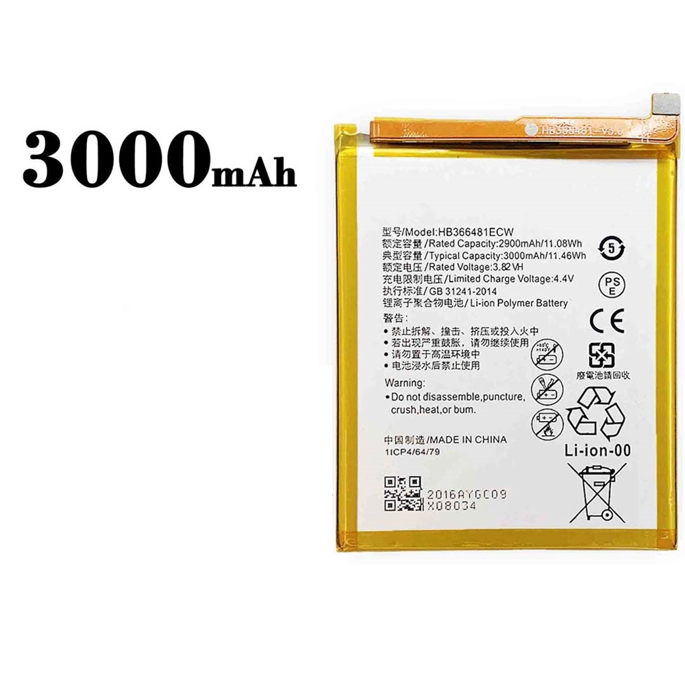 Huawei Y7 프라임 2018 화면 Y7 Pro 2018 HB366481ECW 3000mAh의 전화 배터리 교체